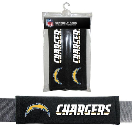 Caseys Los Angeles Chargers Seat Belt Pads 2324596748